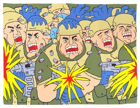 Flock Battalion Print